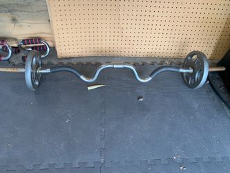 Curling weight bar w/ 20lbs