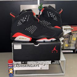Jordan 6 Retro Black Infrared (2019) Size 9.5 Men Brand New Meet Ups at Durango Casino 🎰 