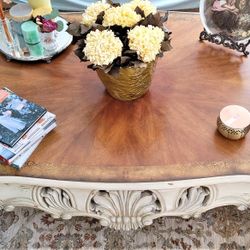 Beautiful French Style Coffee Table And End Table
