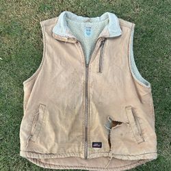 Vintage Dickies Sherpa Lined Vest