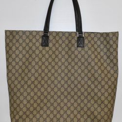 Authentic GG Gucci Canvas Extra Large XL Tote Bag