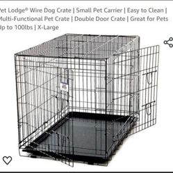 X-Large Wire Dog Crate With Double Doors