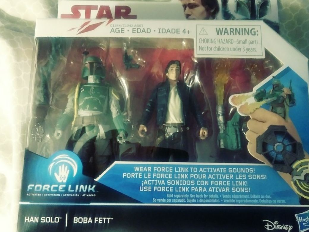 Boba Fett And Han Solo Action figures. $10