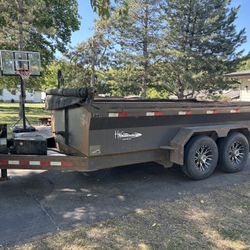2019 H&W 7x14 Dump Trailer 