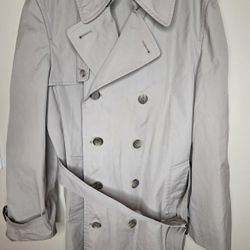 London Fog Women's Vintage Trench Coat Belted Khaki Size 40R 