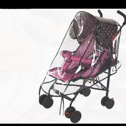 Stroller Rain Cover Universal Stroller Cover for Toddler Umbrella Stroller,Compact Travel Stroller, Waterproof Snow Wind Weather Shield,Food Grade EVA
