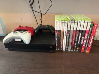 Xbox One X Console Bundle with Controllers and Games
