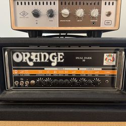 2017 Orange Dual Dark 50 2-Channel 50-Watt Guitar Amp Head Black