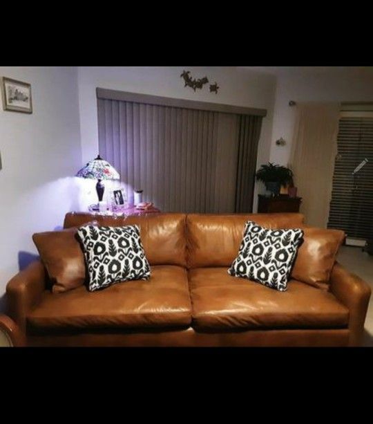 Genuine Leather Sofa *OBO* NEED GONE SUNDAY