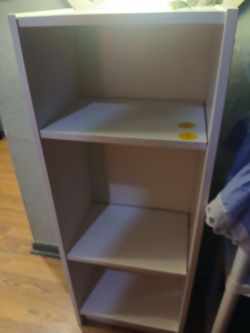 White shelf 16"L 11"W 42"H