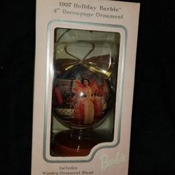 1997 Mattel Decoupage Barbie Ornament