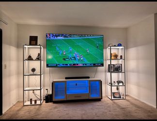 Two 4 tier LED display shelves. 120 for both