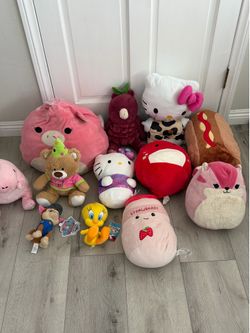 Hello Kitty and other plushies