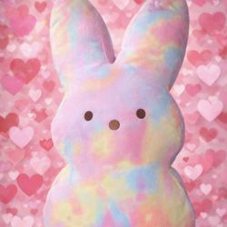 GIANT Rainbow Easter peep bunny
