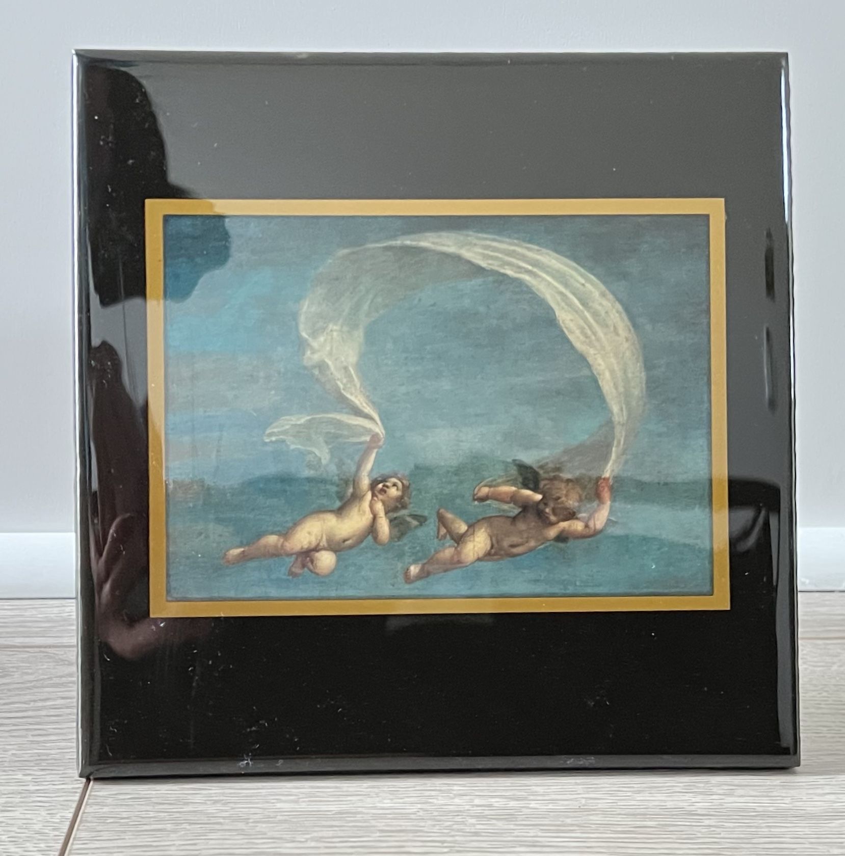Ceramic Angels Flying, also known as "Cupids Leading Adonis to Venus" 