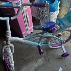 Girl Frozen Bike 