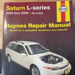 Haynes Repair Manual for 2000 thru 2004 Saturn L Series