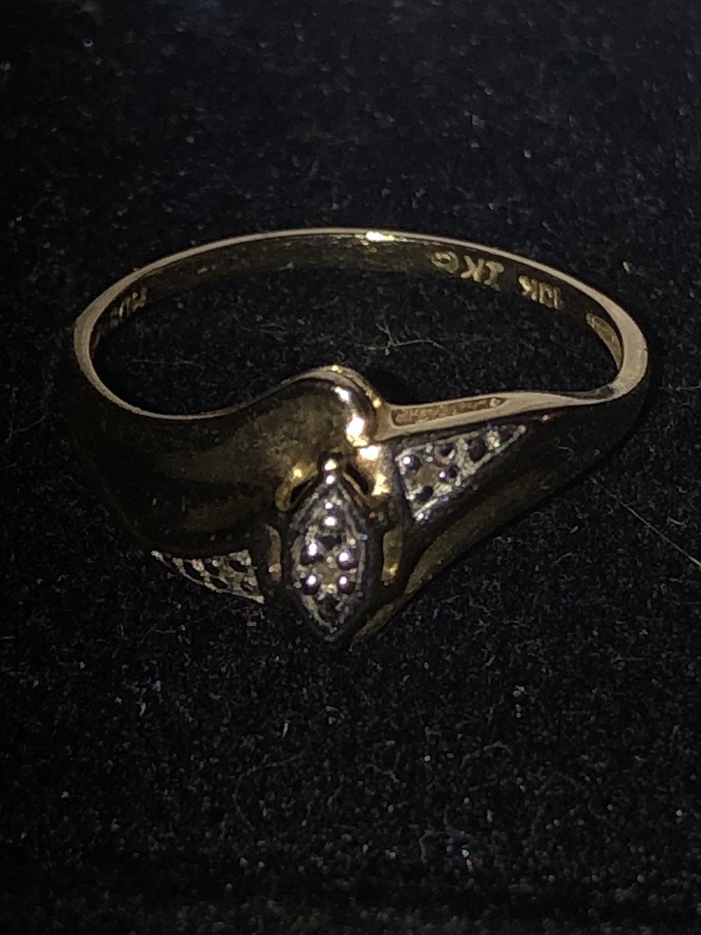 10k Gold Diamond Ring