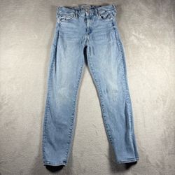 MOTHER The Looker Crop Jeans Women’s 24 Blue Distressed #2929