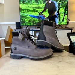 Timberland Premium, Waterproof Boot, Dark Gray Nubuck.