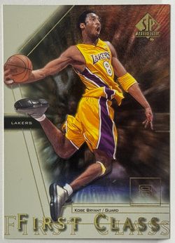 KOBE BRYANT Black Mamba 🐍 2000-01 SP Authentic First Class Insert #FC7 HOG