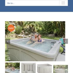 Gently Used Lifesmart Bahama DLX (LS350DX) 5-Person Hot Tub – Plug & Play, Excellent Condition