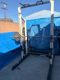Fitness Gear Pro Series Power Rack with Barbell