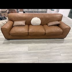 Brown Leather Couch