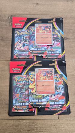 Chaos Rising  3 pack blister with Charmeleon promo Pokemon Trading Card Game