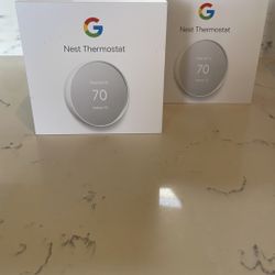 2 Google Nest Thermostats- Never Installed 