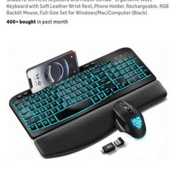 Sablute Wireless Keyboard And Mouse Bundle