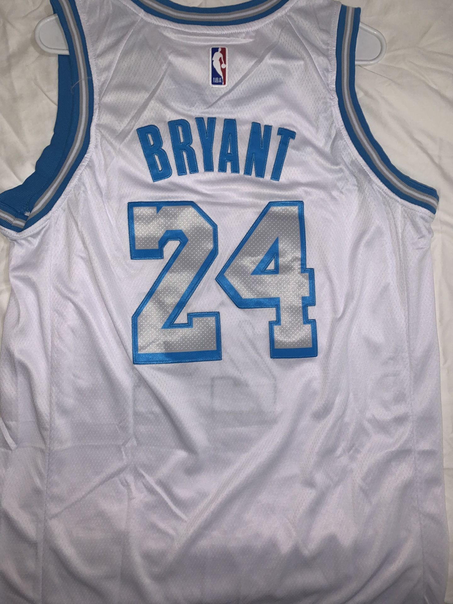 Crenshaw Kobe Bryant #24 Stitched Blue White 2XL Basketball Jersey KB NBA  LA