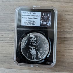 2017 Darth Vader Silver Coin Brilliant Uncirculated 