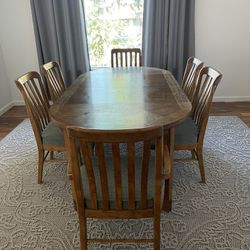 Antique Late 20th Century Drexel Heritage Table With Chairs 
