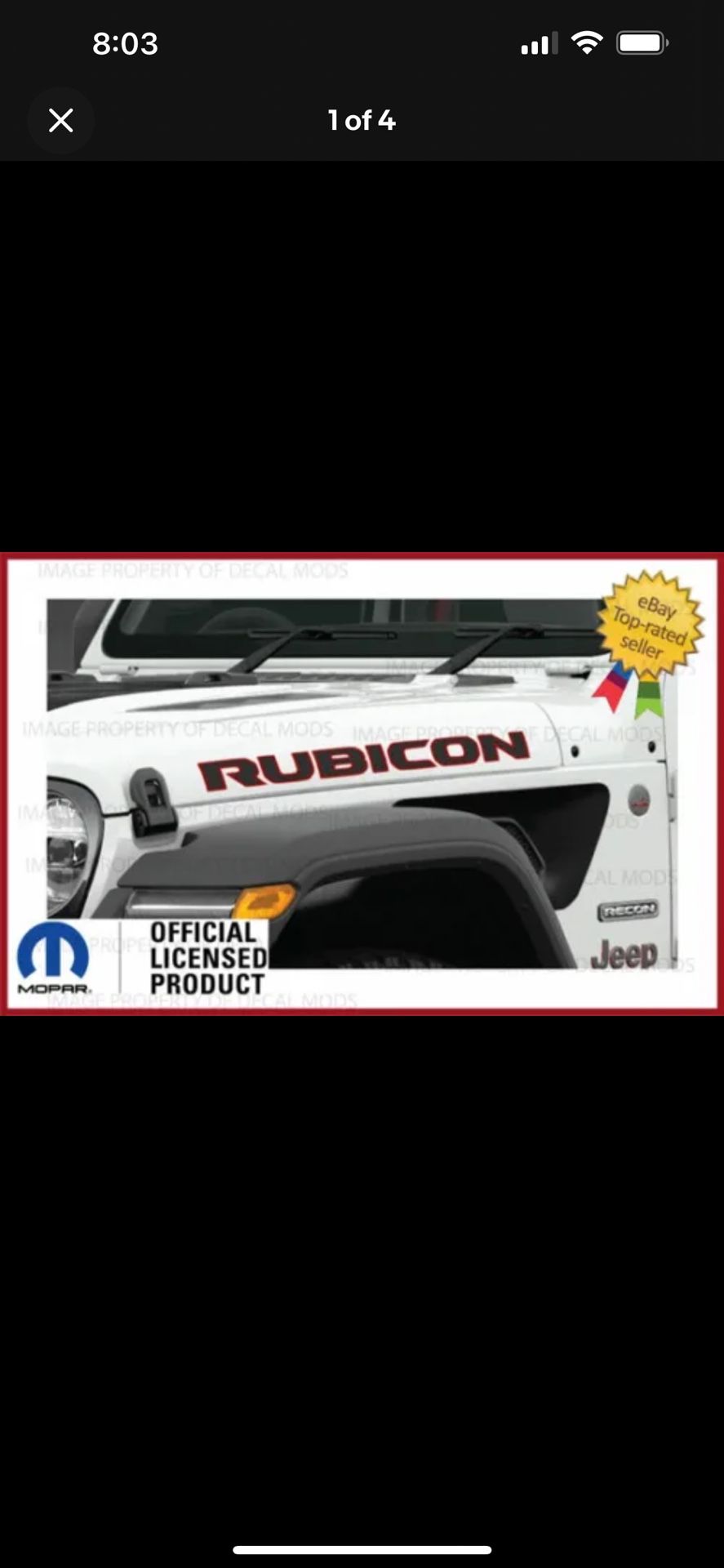 RUBICON sticker