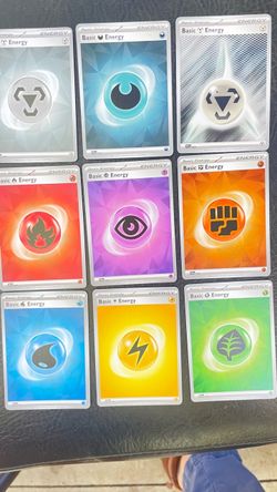 Pokémon TCG Basic Energy Cards Set of 9