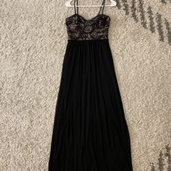 Semi New Blondie Nites By Stacy Sklar Black Women’s Lace Prom Dress Size 7