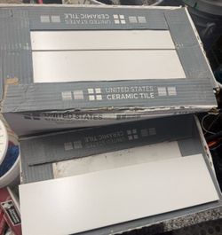 Subway white tile