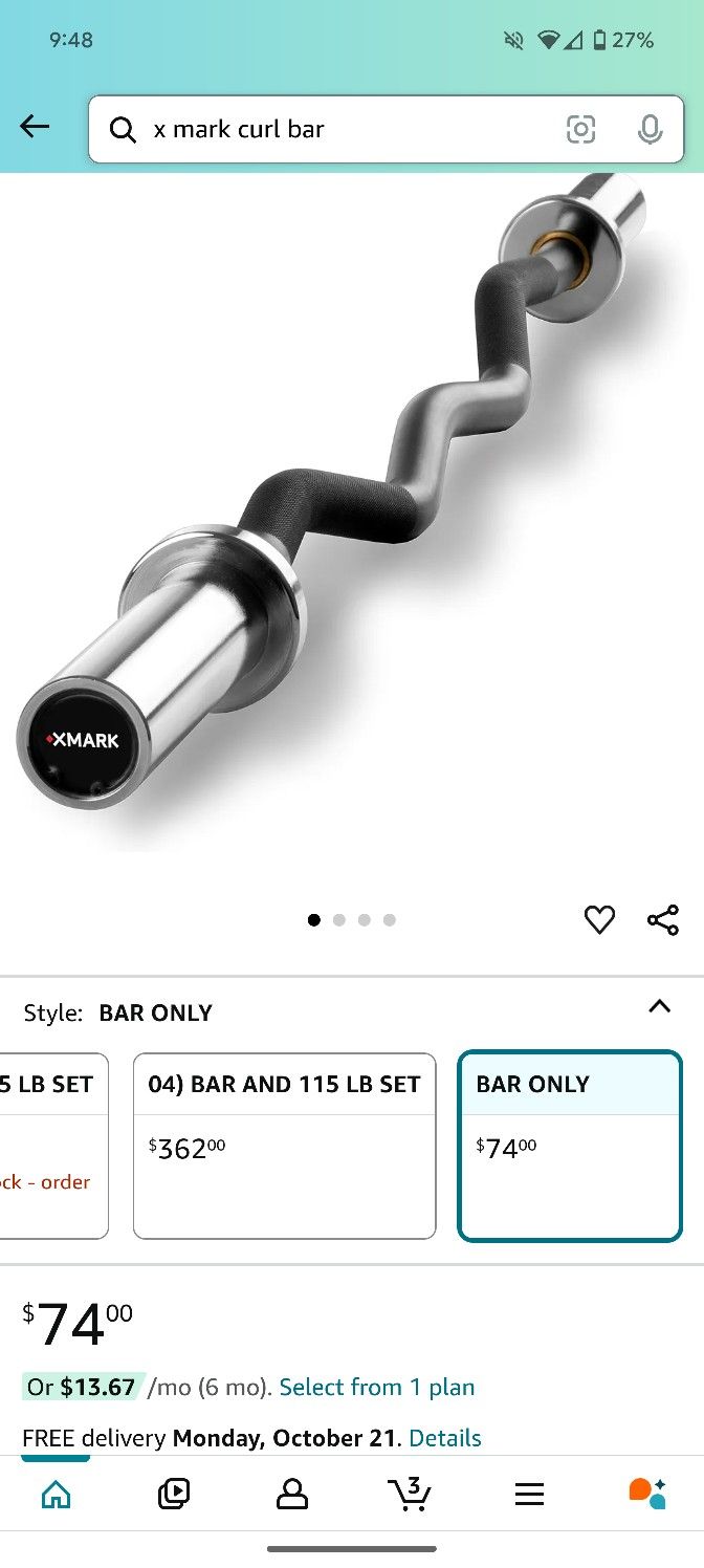 XMark EZ Curl Bar