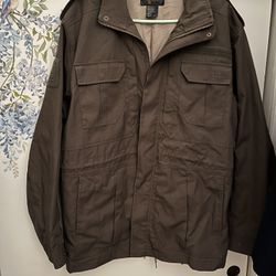 5.11 Tactical Men’s Jacket, Size  Large, Olive Green, Slightly Used  $50.00