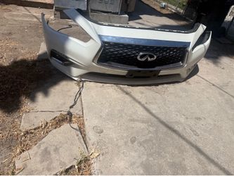 Q50 white bumper