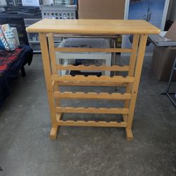 Wine Rack Table And Glass Stand