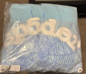 Sky Blue Sp5der Hoodie| Size Medium