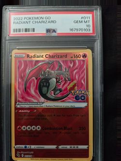 Pokemon PSA 10 Radiant Charizard 2022 Pokémon GO