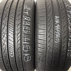 2 Tires 235 45 18 Hankook Ventus S1 Noble 2 Like New No Repairs