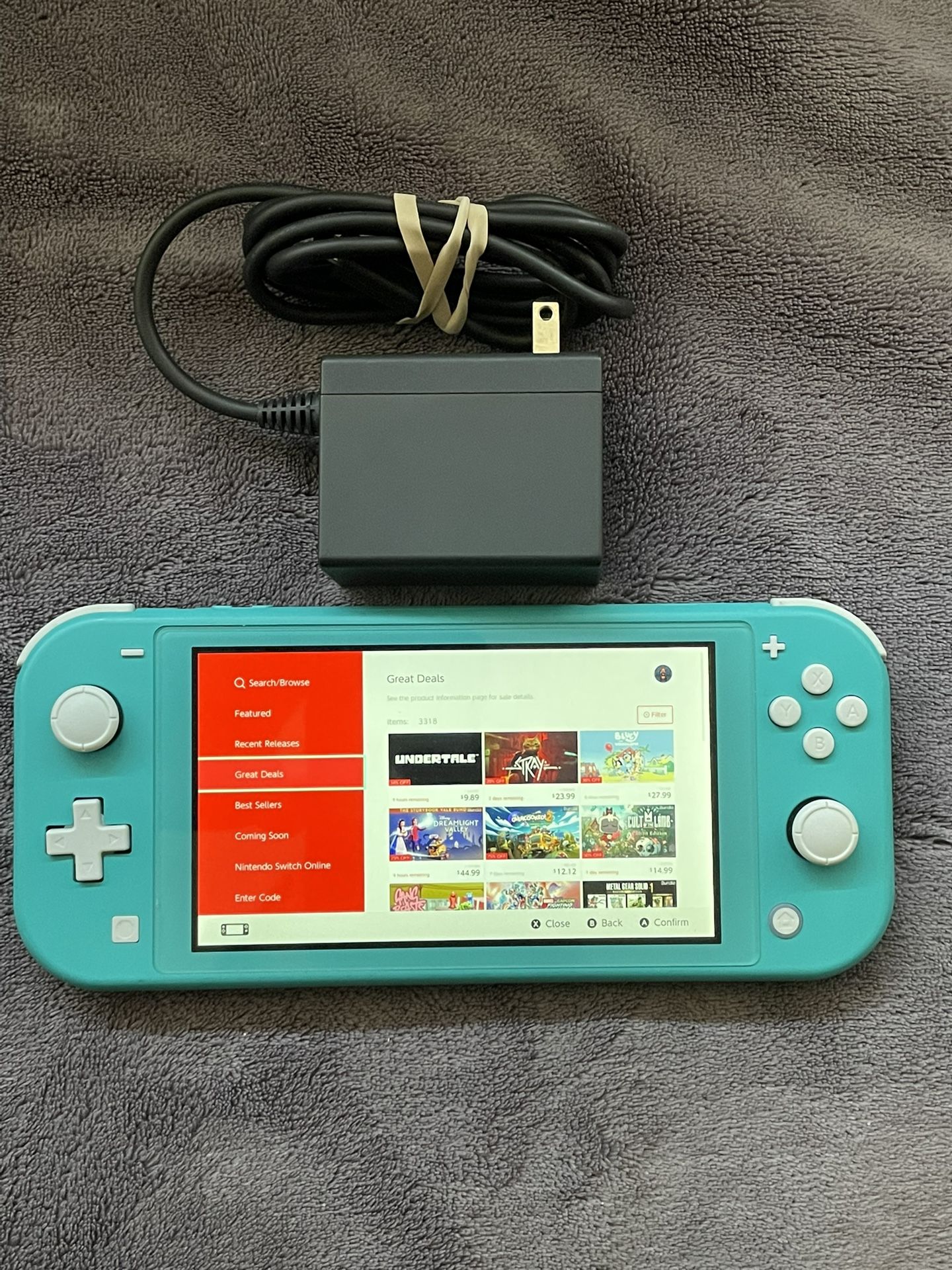 Nintendo Switch Lite with Charger