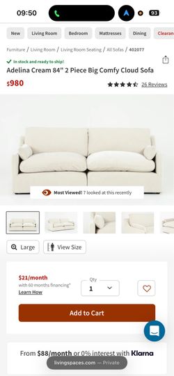 Cloud sofa