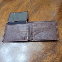 Brown leather wallet