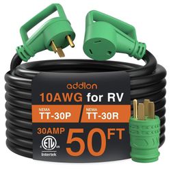 RV Extension Cord with Adapter 