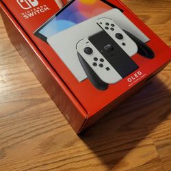 Nintendo switch newest version white! O led screen